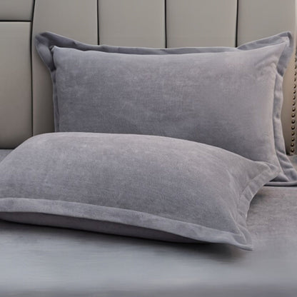 Pillow Covers Set of 2 Plush Fleece Machine Washable