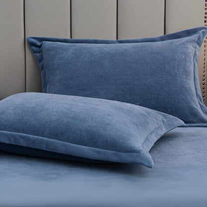 Pillow Covers Set of 2 Plush Fleece Machine Washable
