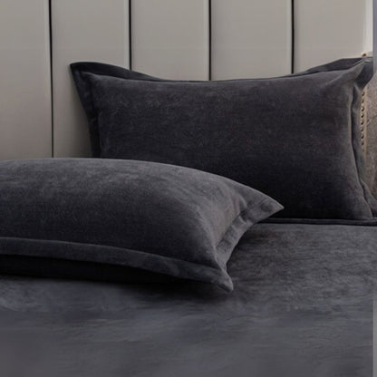 Pillow Covers Set of 2 Plush Fleece Machine Washable