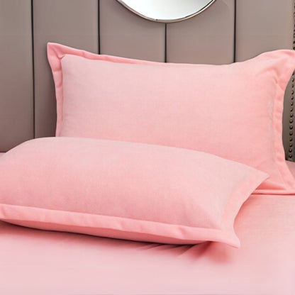 Pillow Covers Set of 2 Plush Fleece Machine Washable