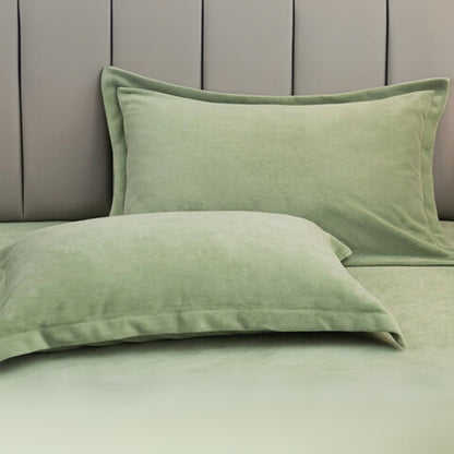 Pillow Covers Set of 2 Plush Fleece Machine Washable