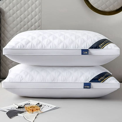 Pillow Set Hypoallergenic Medium-Firm Support Washable Covers