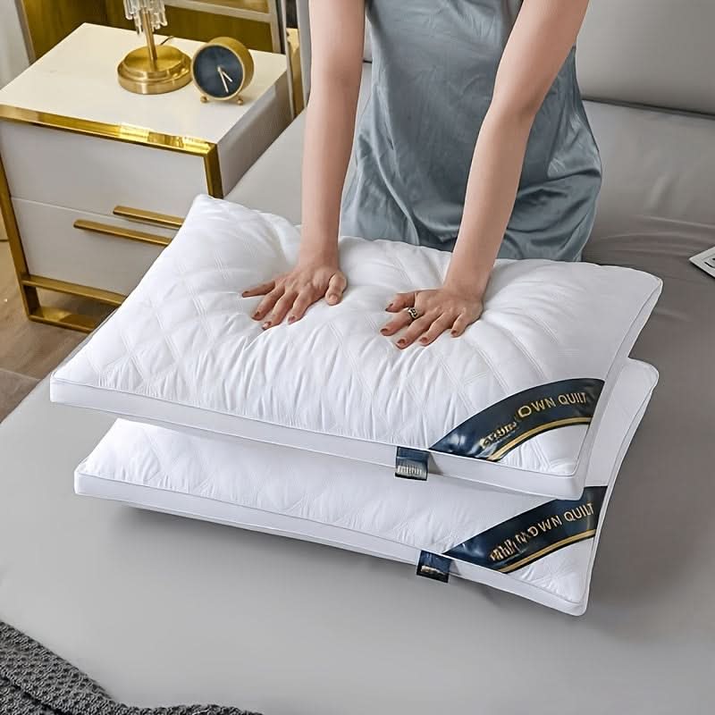 Pillow Set Hypoallergenic Medium-Firm Support Washable Covers