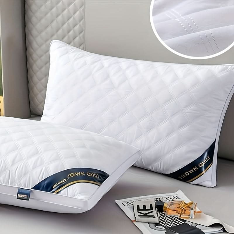 Pillow Set Hypoallergenic Medium-Firm Support Washable Covers
