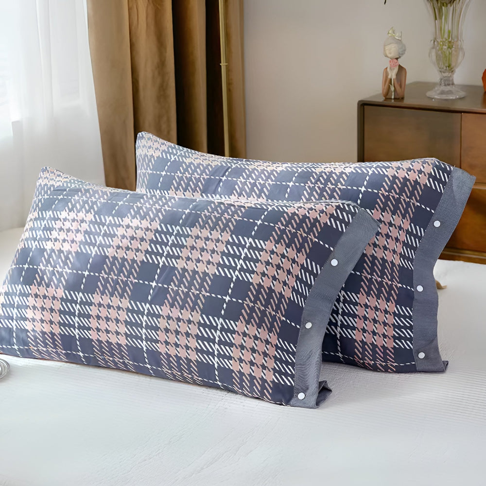 Pillowcase Pure Cotton Four-Layer Gauze Button Closure