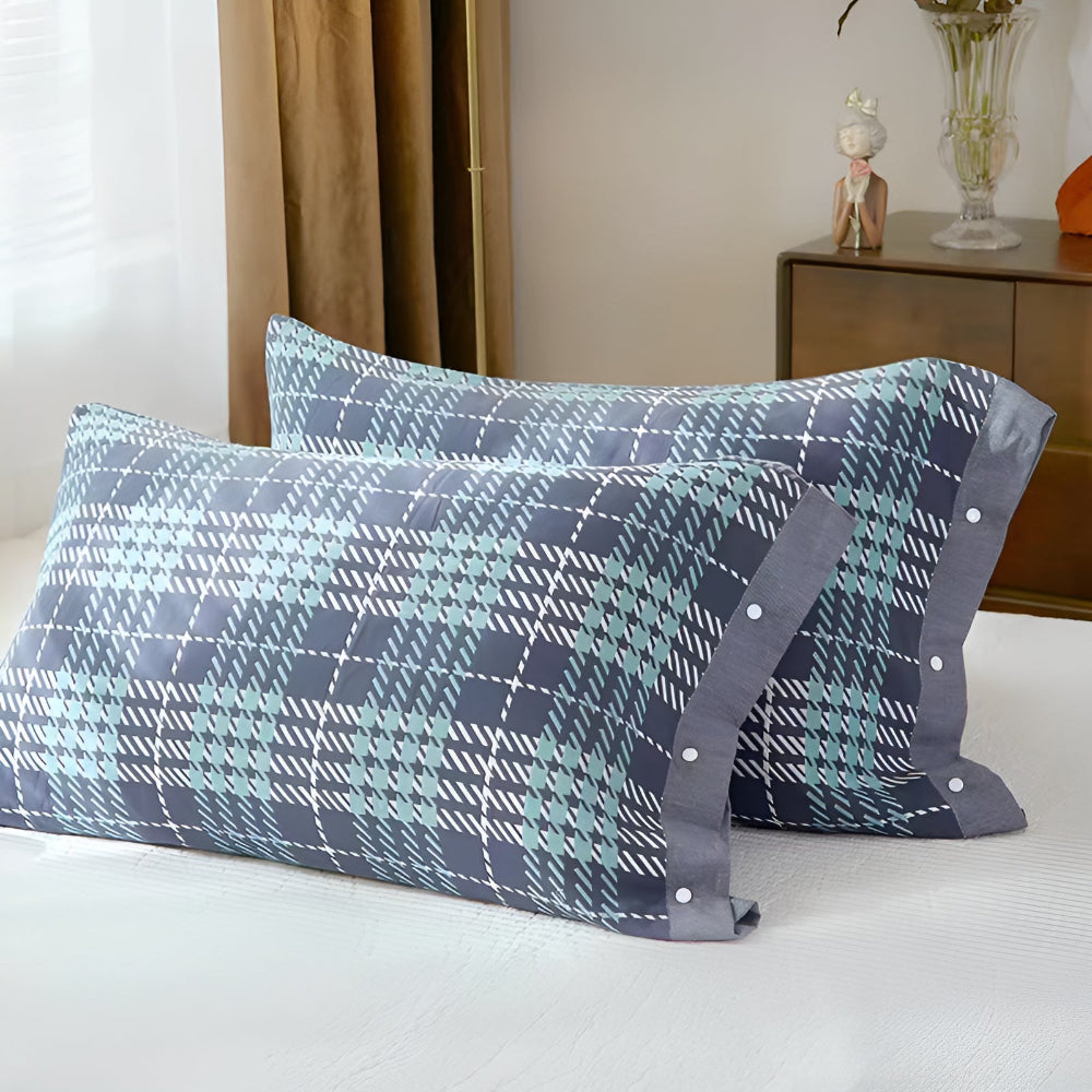 Pillowcase Pure Cotton Four-Layer Gauze Button Closure