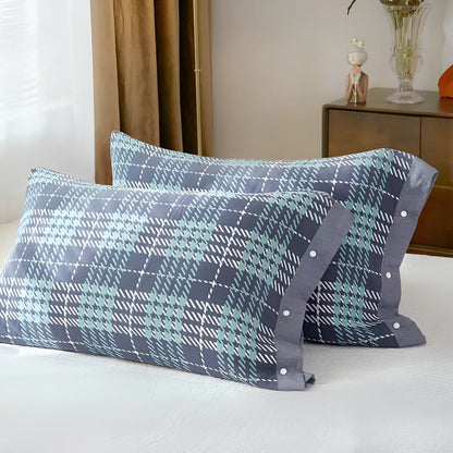 Pillowcase Pure Cotton Four-Layer Gauze Button Closure