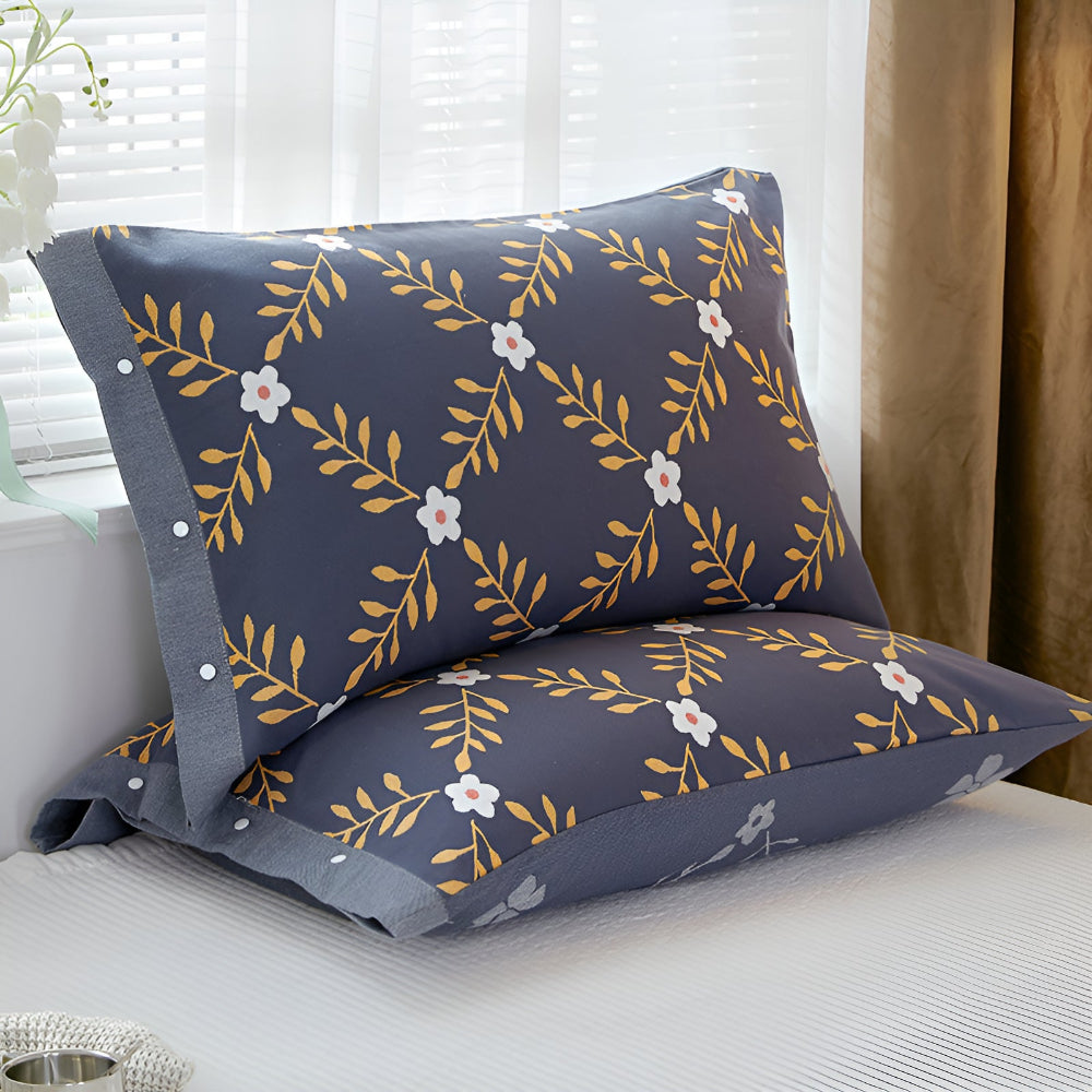 Pillowcase Pure Cotton Four-Layer Gauze Button Closure