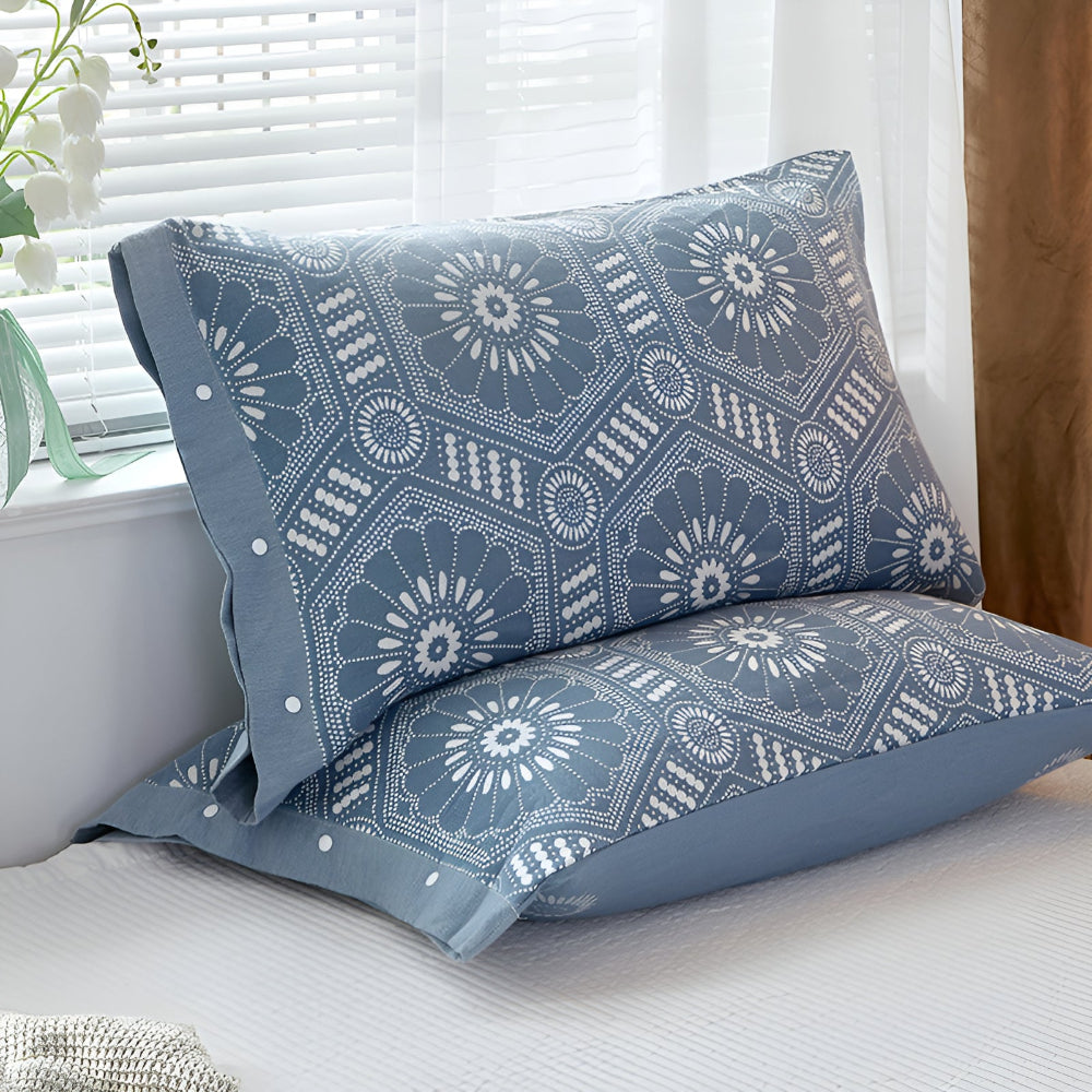 Pillowcase Pure Cotton Four-Layer Gauze Button Closure