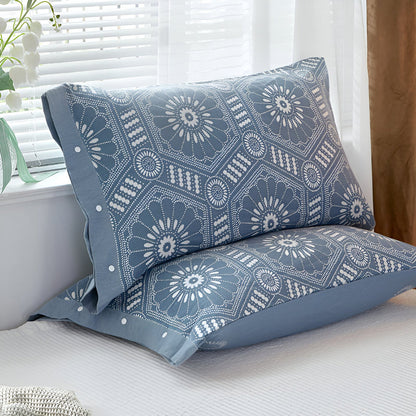 Pillowcase Pure Cotton Four-Layer Gauze Button Closure