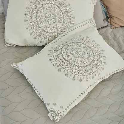 Pillowcases 100% Cotton Mandala Pattern Set of 2