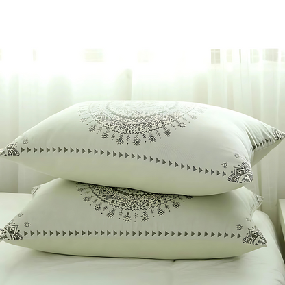 Pillowcases 100% Cotton Mandala Pattern Set of 2