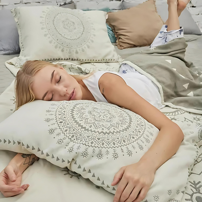 Pillowcases 100% Cotton Mandala Pattern Set of 2