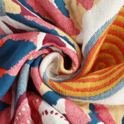 Pillowcases 100% Cotton Nordic Sunburst Button Closure Pair