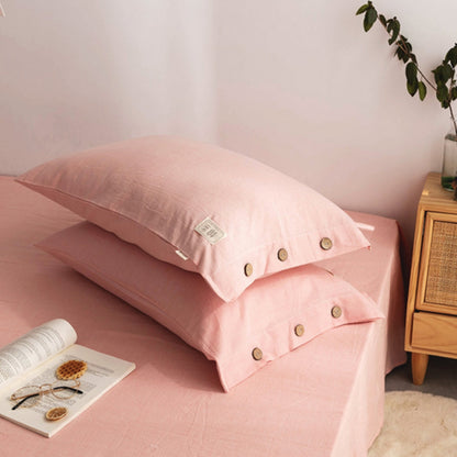 Pillowcases Organic Cotton Two Pack Breathable & Hypoallergenic