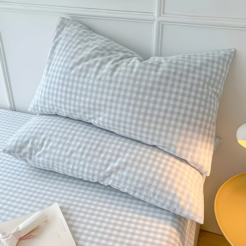Pillowcases Soft-Washed Microfiber Plaid Envelope Closure