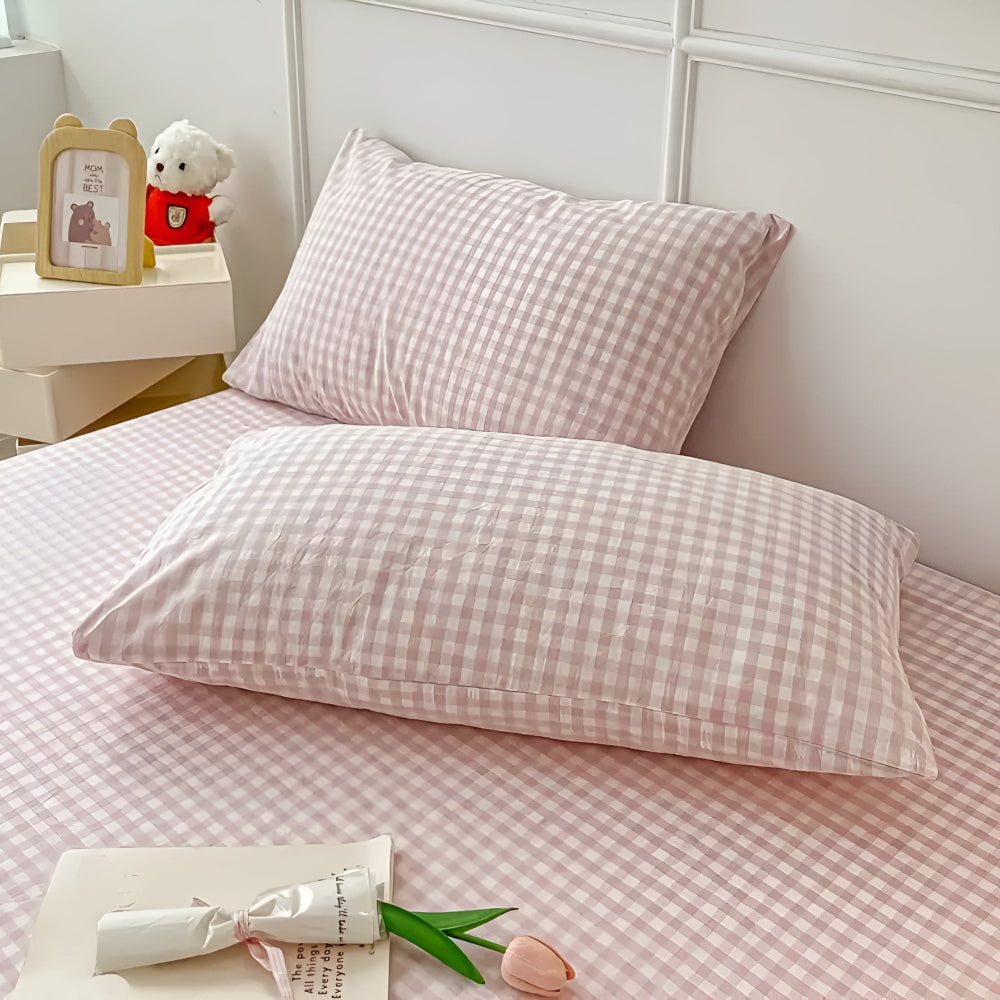 Pillowcases Soft-Washed Microfiber Plaid Envelope Closure