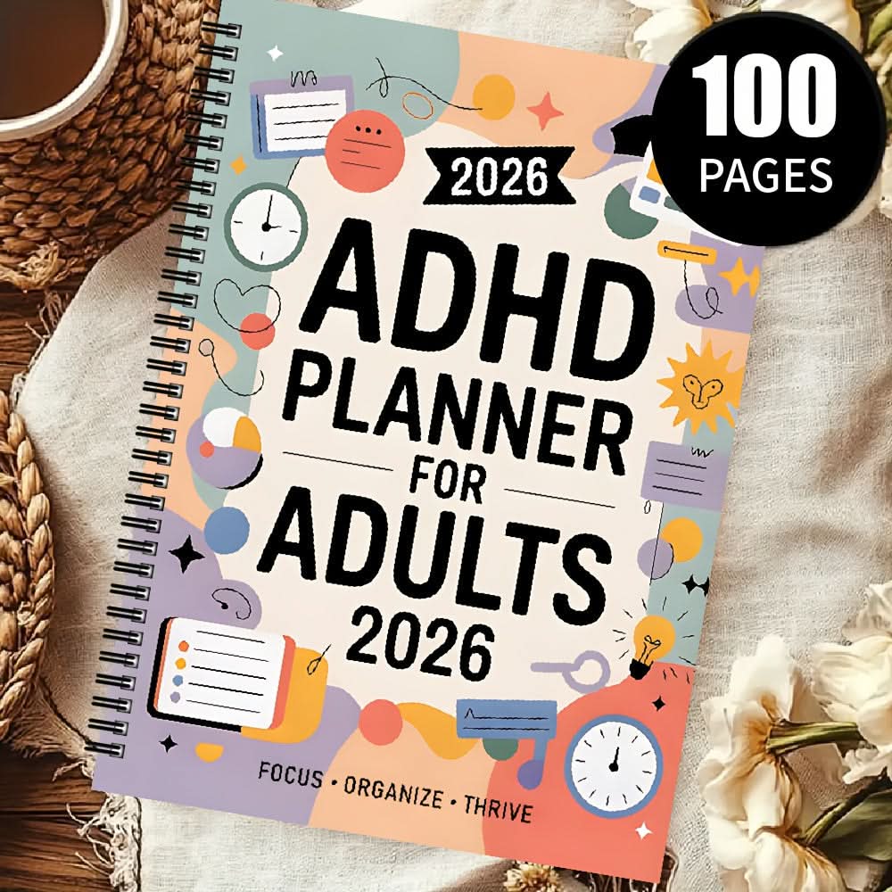 Planner ADHD-Friendly Daily & Weekly Dated 2026