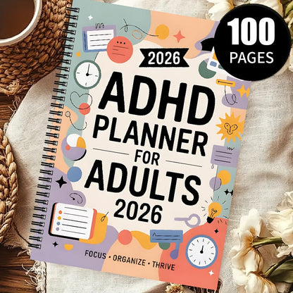 Planner ADHD-Friendly Daily & Weekly Dated 2026