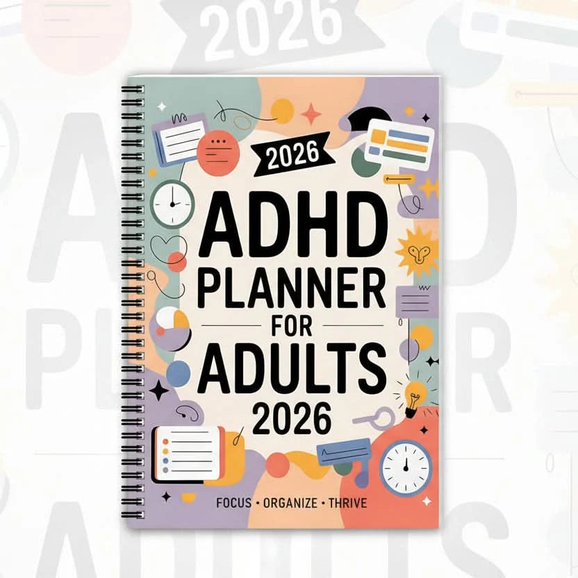 Planner ADHD-Friendly Daily & Weekly Dated 2026