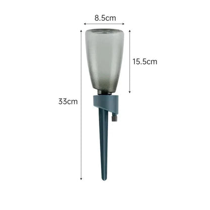Plant Watering Spike Adjustable Drip Rate Bottle-Fit Plastic