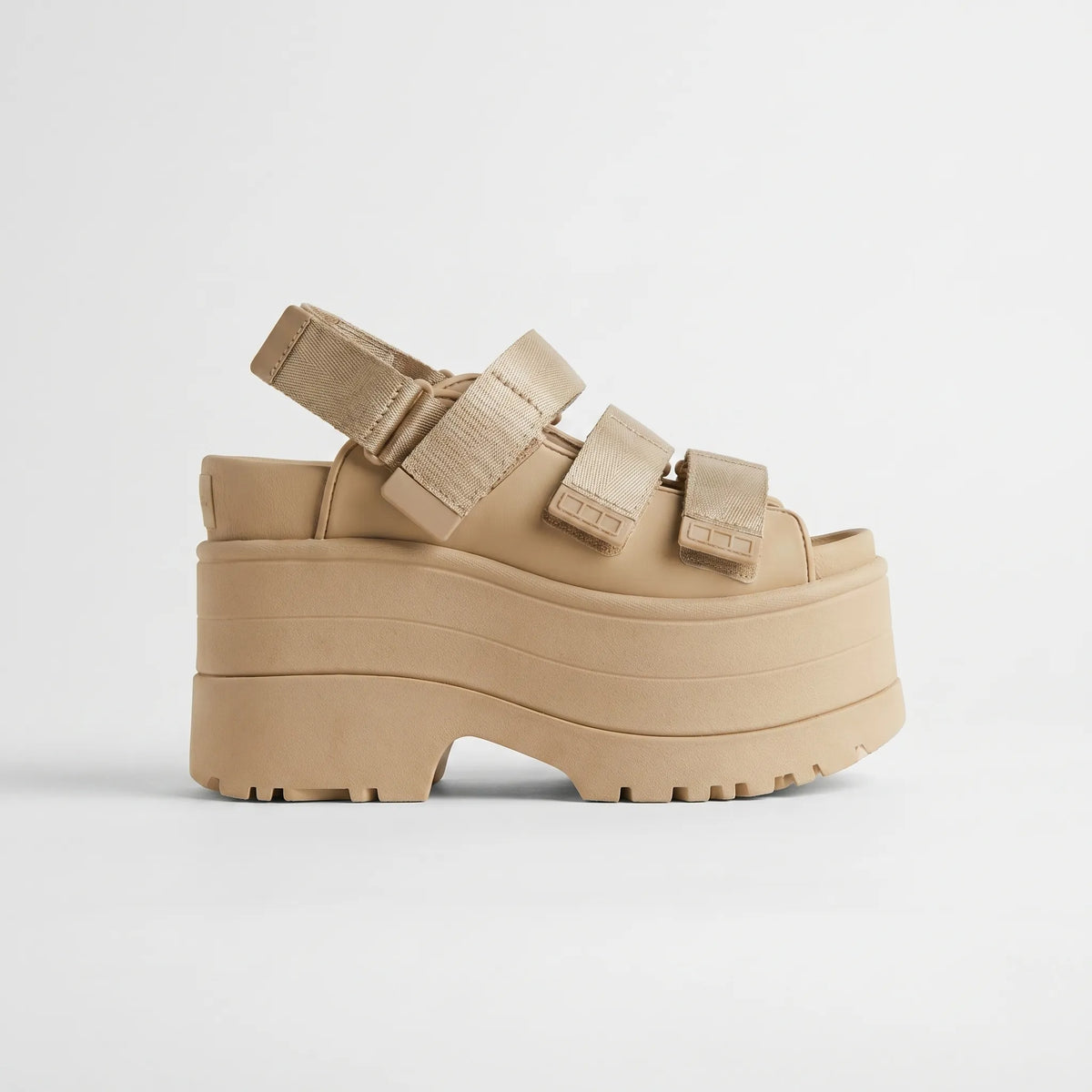 Platform Sandals Open Toe 4.3-Inch Adjustable Straps