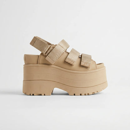 Platform Sandals Open Toe 4.3-Inch Adjustable Straps