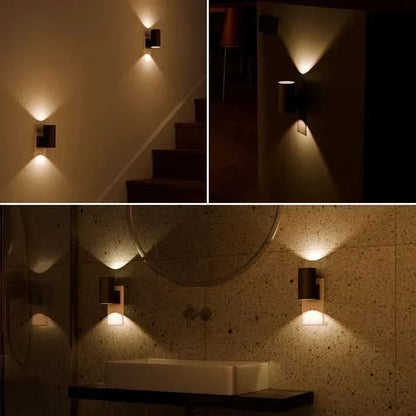 Plug-In Wall Light Day-Night Sensor & Dimmable Warm LED