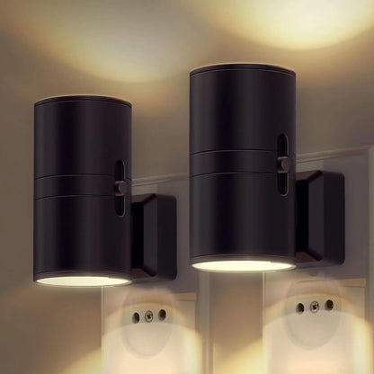 Plug-In Wall Light Day-Night Sensor & Dimmable Warm LED