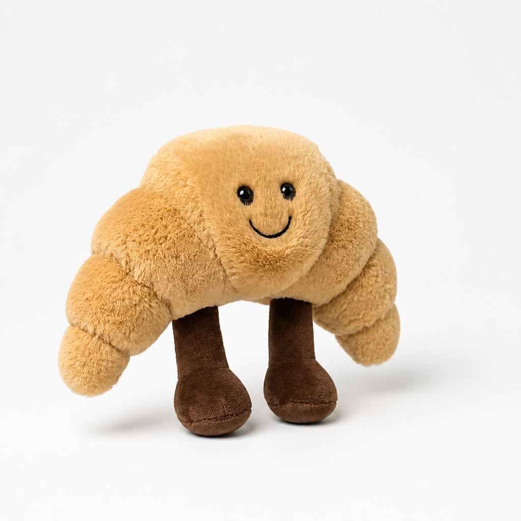 Plush Cushion 12 Inch Embroidered Face & Arms