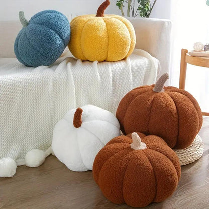Plush Cushion Pumpkin-Shaped Washable Cover