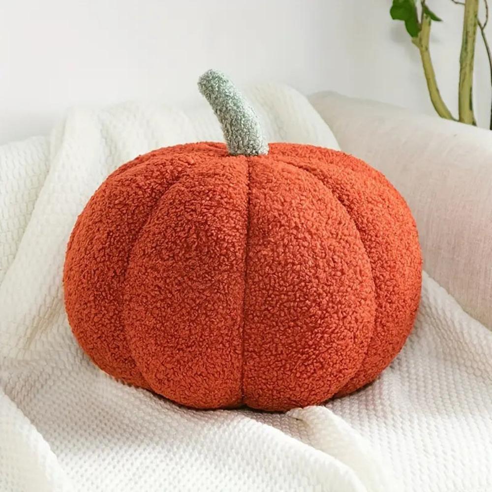 Plush Cushion Pumpkin-Shaped Washable Cover