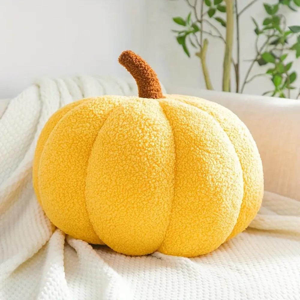 Plush Cushion Pumpkin-Shaped Washable Cover