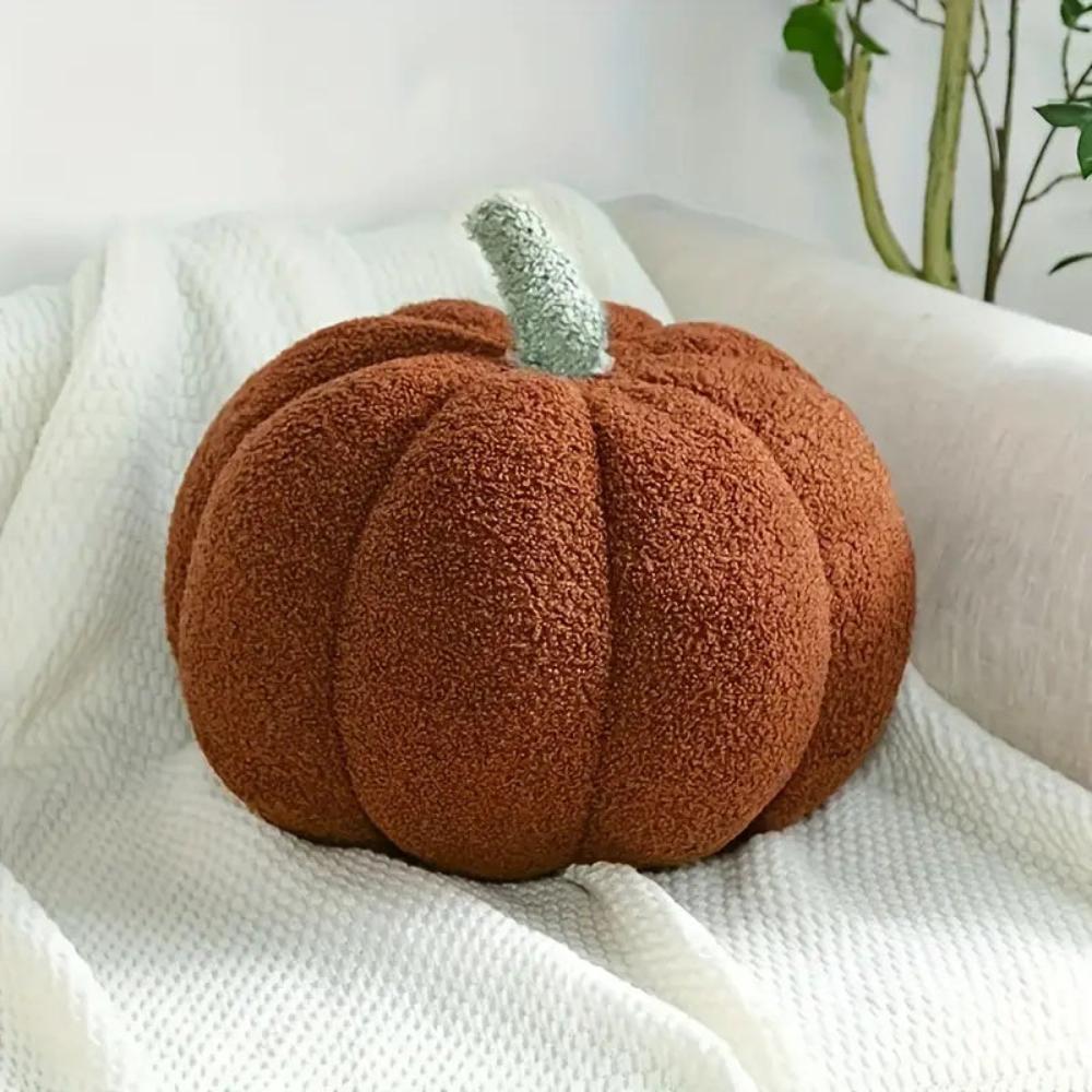 Plush Cushion Pumpkin-Shaped Washable Cover