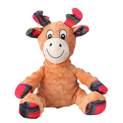 Plush Dog Toy Soft Lightweight Squeaker-Free