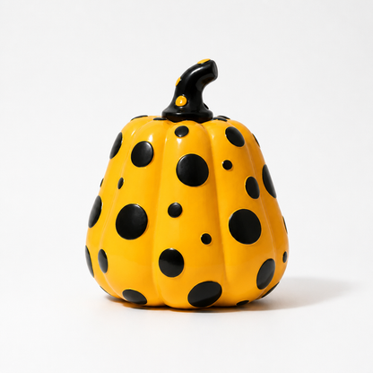 Polka Dot Pop-Art Resin Figurines (Pumpkin, Owl & Bird)