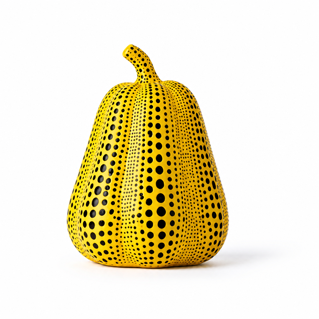 Polka Dot Pop-Art Resin Figurines (Pumpkin, Owl & Bird)