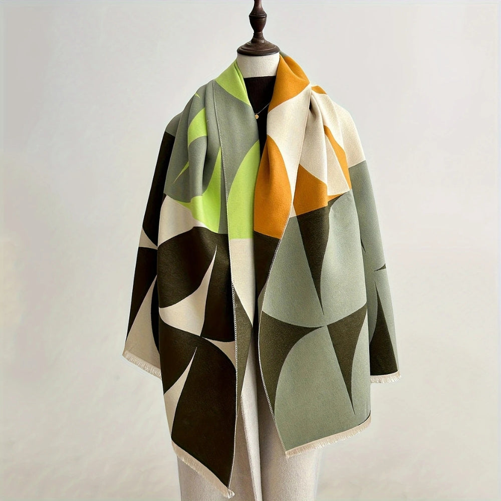 Poncho & Shawl Reversible Microfiber Blend Machine Washable