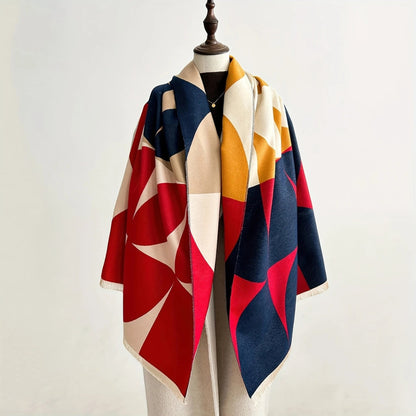 Poncho & Shawl Reversible Microfiber Blend Machine Washable