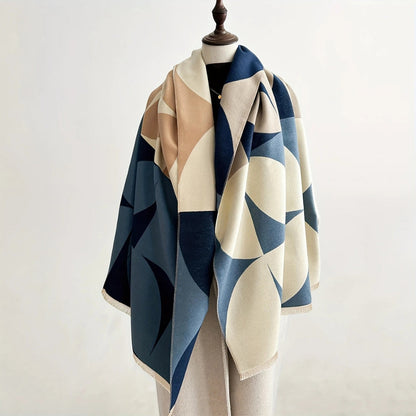 Poncho & Shawl Reversible Microfiber Blend Machine Washable
