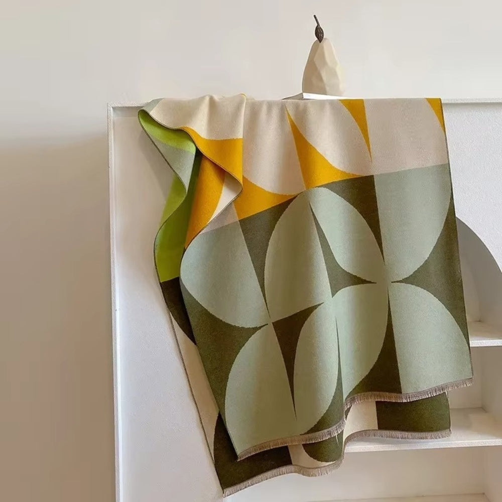 Poncho & Shawl Reversible Microfiber Blend Machine Washable