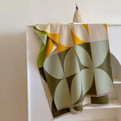 Poncho & Shawl Reversible Microfiber Blend Machine Washable
