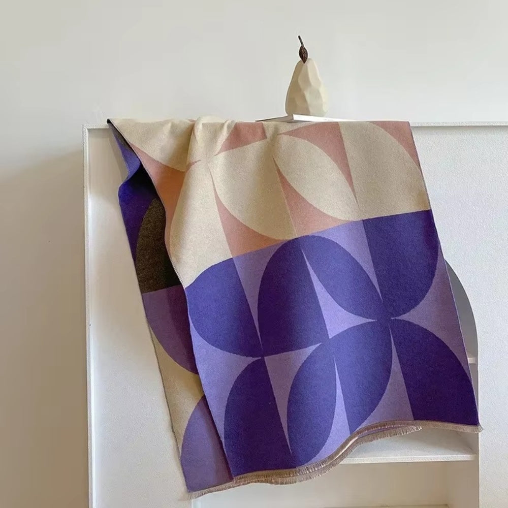 Poncho & Shawl Reversible Microfiber Blend Machine Washable