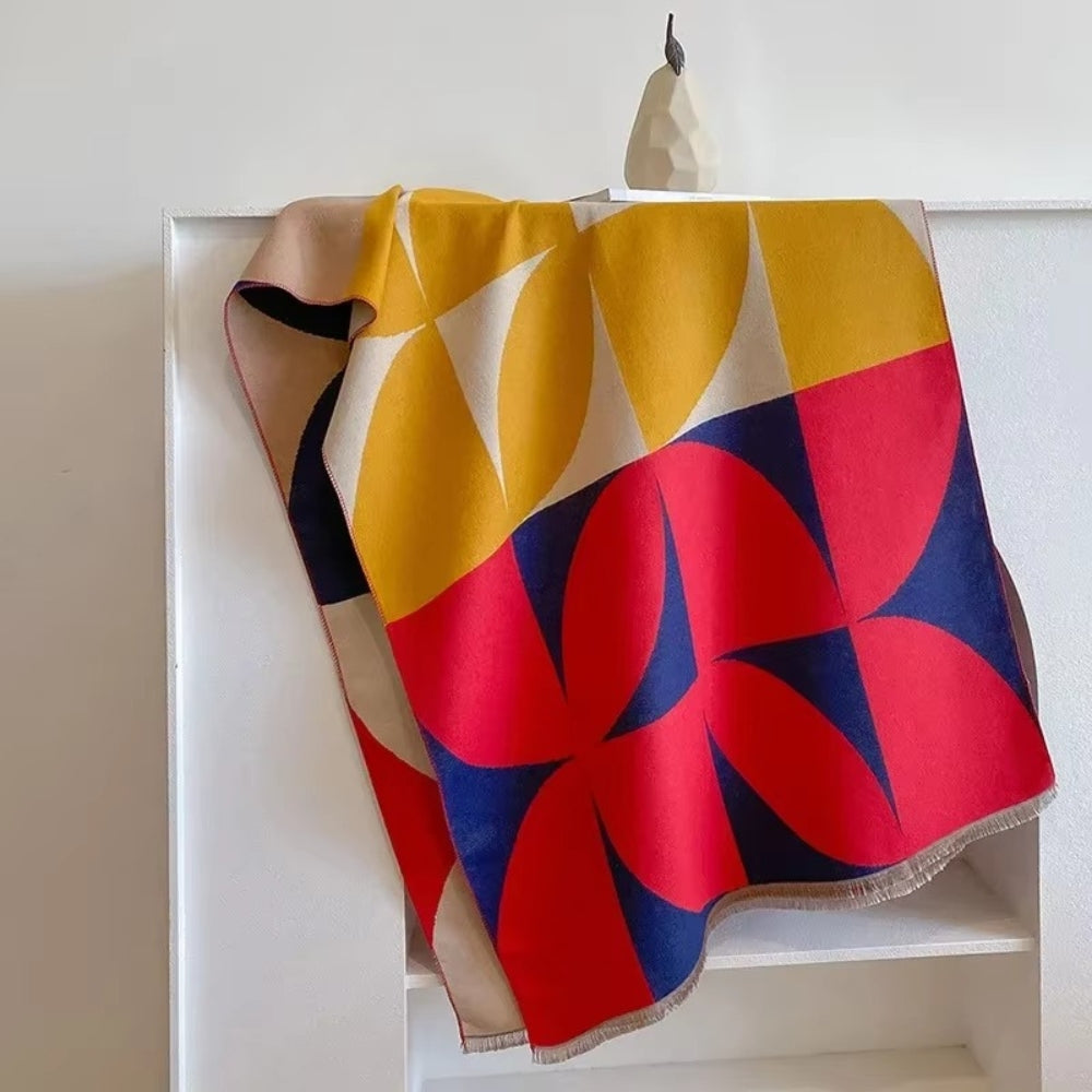 Poncho & Shawl Reversible Microfiber Blend Machine Washable