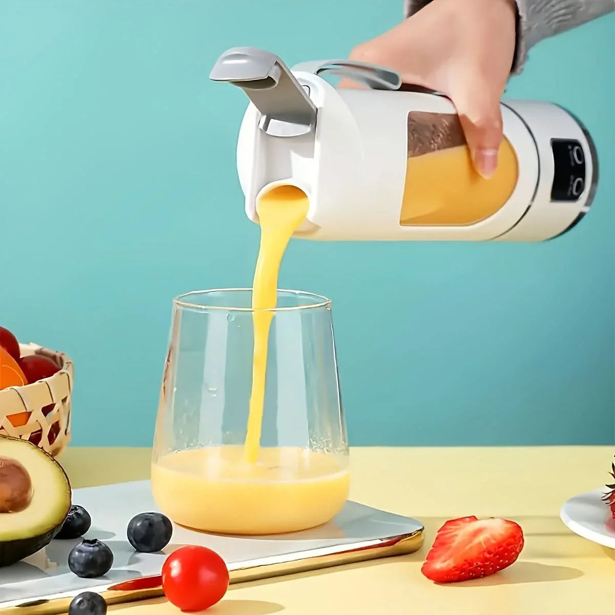 Portable Blender USB-Rechargeable Cordless 10.1–16.9 Fl Oz Capacity