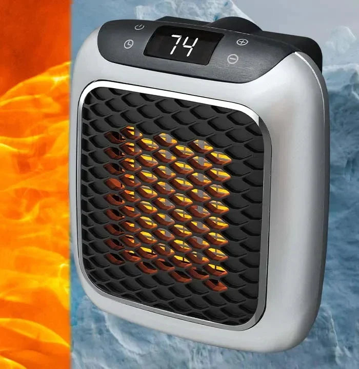 Portable Space Heater Rapid Heating Adjustable Thermostat Automatic Shut-Off