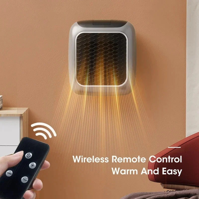Portable Space Heater Rapid Heating Adjustable Thermostat Automatic Shut-Off