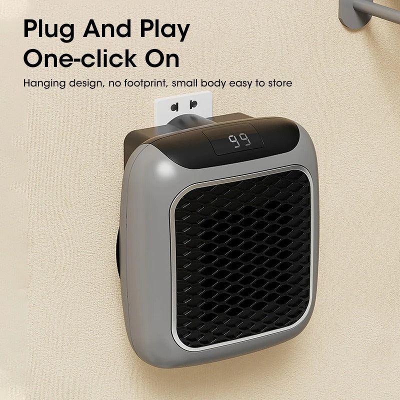 Portable Space Heater Rapid Heating Adjustable Thermostat Automatic Shut-Off
