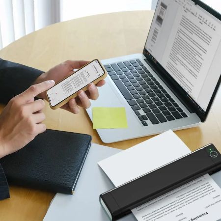 Portable Thermal Printer Wireless Letter-Size Inkless Printing