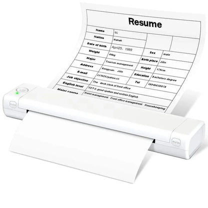 Portable Thermal Printer Wireless Letter-Size Inkless Printing
